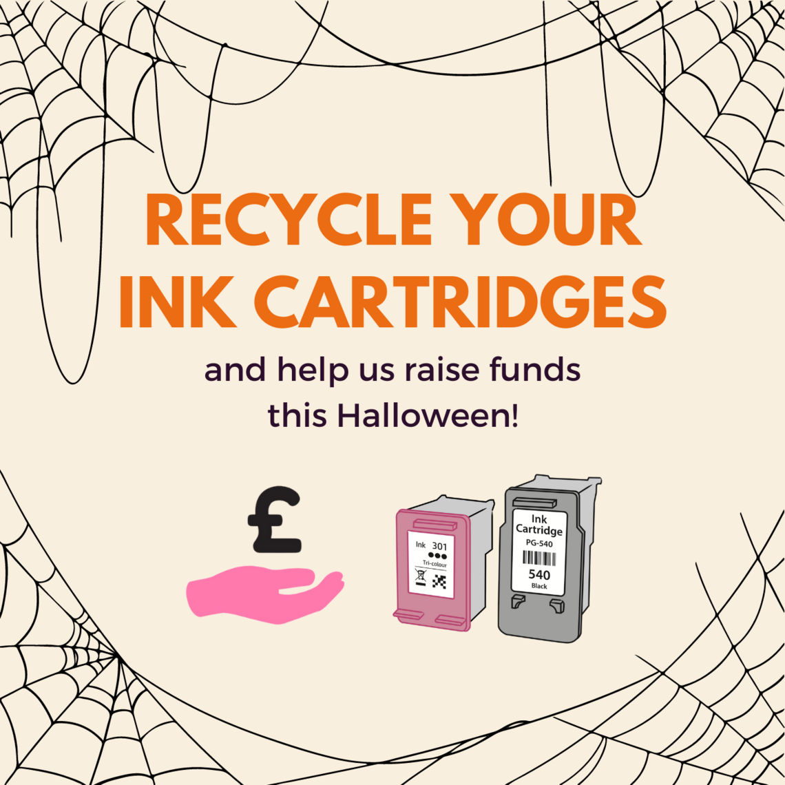 recycle cartridges halloween